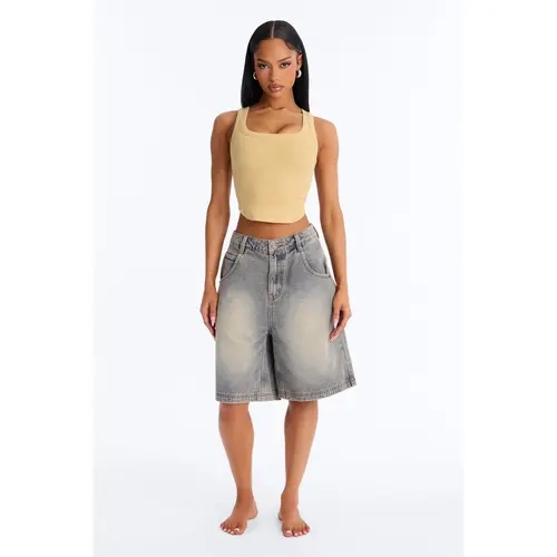 Basic 90's Denim Jorts - Vintage Wash