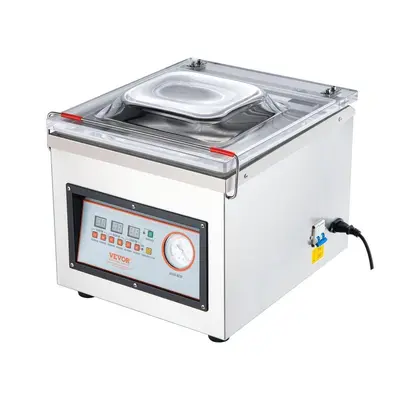 【Fallpicks】VEVOR DZ-260C Corded 110V 1700W Kitchen Chamber Vacuum Sealer, Food Saver with 2 Heating Wires, Vacuum Compression Seal Machine for Marinating, Home Use w/30 Bags to Start Preserving