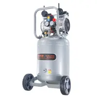 【Fallpicks】VEVOR 2HP 120V Single-Phase Oil-Free Air Compressor, 66dB Quiet Run Max Pressure Unit with 2x7-Inch Rubber Wheels & Rubber Feet for Pneumatic Tools, Tire Inflation