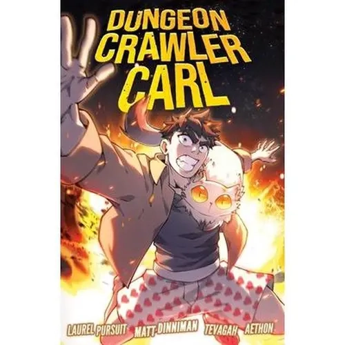 Dungeon Crawler Carl Vol.1 Graphic Novel Comicbook - Matt Dinniman, Paperback, New York Times Bestseller, English LitRPG-Cosmic Horror, Action-Packed Battles, Grizzly Scenes, Vibrant Art, Webtoon #1 Gaming Adventure, DCC Lovers, 8.2" H x 5.44" L x 0.64" W