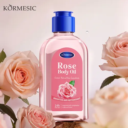 KORMESIC Alcohol-Free Hydrating Cosmetics Oil - 3 Scents (Rose/Cocoa/Coconut), Moisturize, Supple Skin, Natural Firming Massage, Dry Skin Body Care Products, Cocoa Body Oil Essence