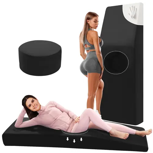 Single BBL Recovery Pillow Bed with Targeted Hole Design, High-Density Foam Mattress, Removable Easy-Clean Cover (67x22x6.3 in), Removable Cover, Easy Clean