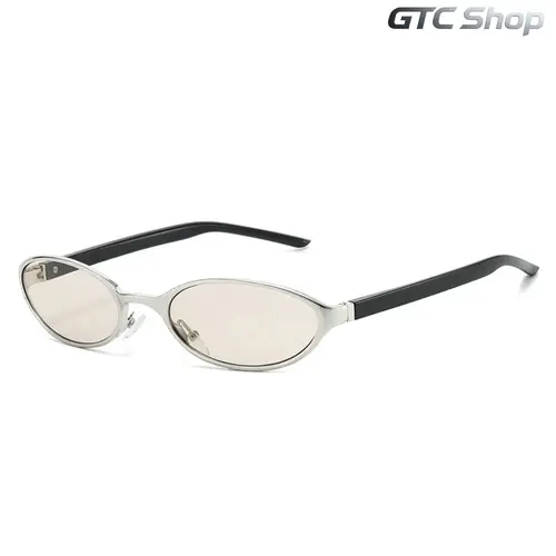 Unisex 3-Piece 2026 Futuristic Cat Eye Sports Sunglasses - Silver Metal Trim, Full Rim, Oval Lens, UV400 Glass, Lightweight Luxe Accessory, Korean Fashion Energy, Easy to Style, Glasses for Women, Accessories Adults
