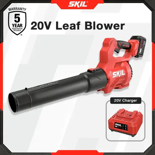 SKIL PWR CORE 20 420 CFM 20V Leaf Blower, Including Battery and Charger