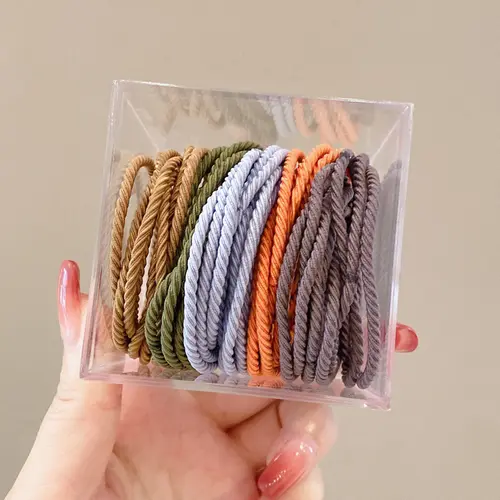 Hair Tie for Women, 1 Piece Minimalist Solid Color Scrunchie, High-Elasticity Colorful Basic Ponytail Holder, Colorful Hair Ties