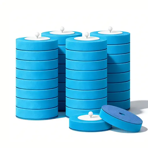 SOPAMI Lightweight Disposable Toilet Brush Refill Heads - Cleaner for Daily Bathroom Deep Cleaning, Anti-Fouling, Fresh Deodorizing Effect, Cross Contamination Prevention, Traditional Household Bathroom Scrubber Refills