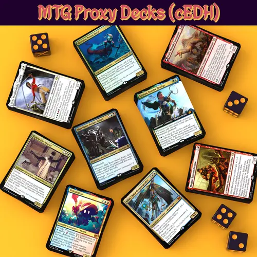 Competitive EDH Proxy Decks | cEDH Ready-to-Play Commander Decks | MTG Proxy Commander Decks | 100 Card EDH Proxies | Kinnan, Tymna/Thrasios, Sisay, Winota, Magda, Rograkh, Etali, Kefka, Vivi & More | Gilded Goblet MTG Proxies