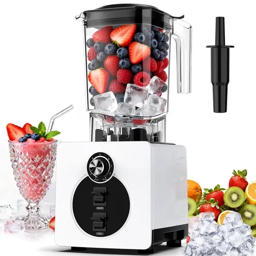 2200W Commercial Large Power Blade Blender - 70 Oz BPA-Free Pitcher Smoothie Mixer, Countertop Ice Crushing Blender for Kitchen Use (Frozen Drinks, Baby Food)
