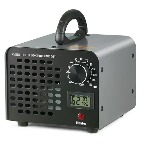 VEVOR Ozone Generator Ionizer - toolupgrade, 0-120 Minute Timer Control, Hold Continuous Function, Odor Removal, Pollutants Elimination for Car, Office