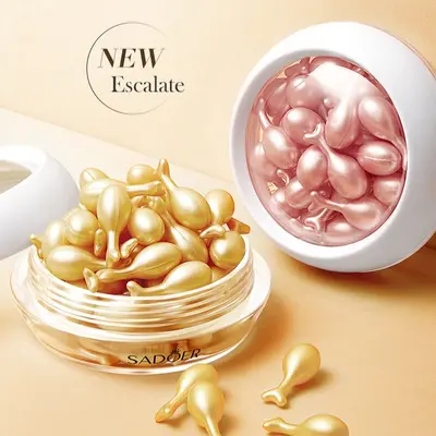 Anti-Wrinkle Facial Serum, Snail Collagen Essence Capsules for Deep Hydration, Repair & Firming, Moisturizing Skincare for All Skin Types,  summervibes️