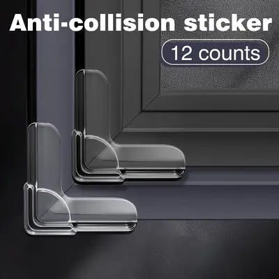 12 Counts Safety Corner Protectors Guards, Clear Flexible Table Edge Covers for Infant Proofing Furnishings, Kids Safety Corner Pads Against Dangerous Corners, Table Guard