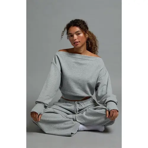Your Favorite Women's Active French Terry Off-The-Shoulder Sweatshirt