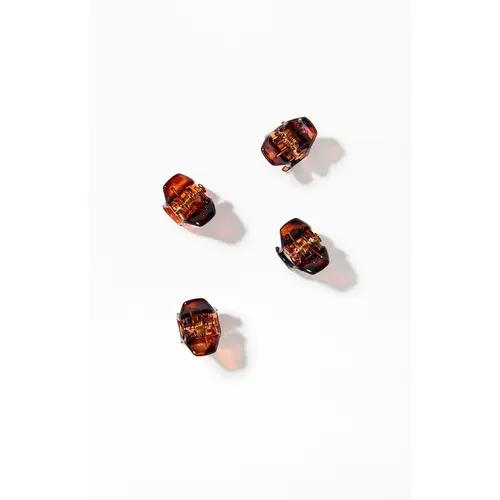 John Galt Women's Brown Mini Hair Clips