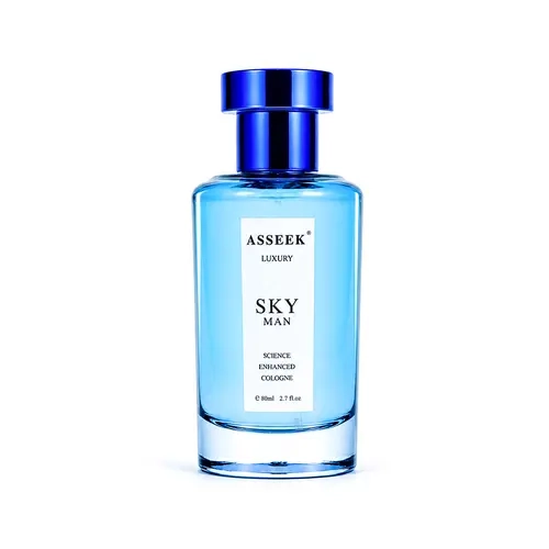 ASSEEK Luxury SKY MAN Men's Cologne 80ml (2.7 fl oz) | Apple, Bergamot, Orange Blossom & Driftwood | Fresh Aquatic Aromatic Fragrance | Clean Woody Scent for Men