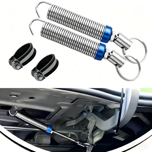 2 PCS Silver Metal Car Trunk Automatic Lifting Springs, High Carbon Alloy Steel Full-Thread Screw Adjustment, 5.9"-9.44" Bolt-On Replacement Accessory, More Convenient, Greater Torque, Long Service Life, Improving Trunk Safety, for Most Car Models