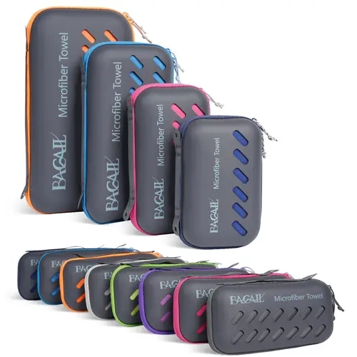 【BackToSchool】BAGAIL Microfiber Towel Quick Dry Camping & Travel & Gym Towel. Compact | Super Absorbent, Lightweight, Fast Drying. Suitable for Beach, Bath, Backpacking, Hiking, Swim