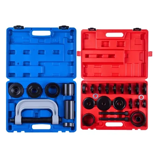 VEVOR 34-Pc Rust-Resistant 2-in-1 High-Hard Steel Bearing Press & Wheel Bearing Puller Car Tool Kit - Maintenance, Mechanical, Repair Tool Kit with 13 Bushings, C-Frame, Sleeves, Seal & Race Driver, Storage Case for Mechanics