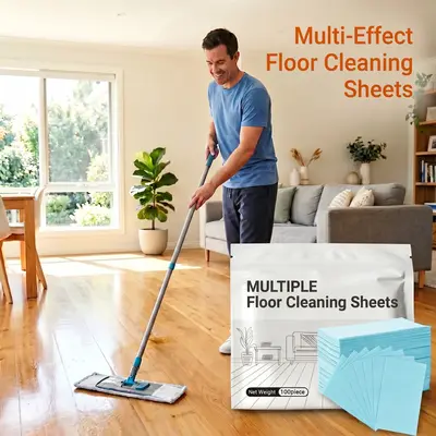 100 Piece Floor Cleaning Tablets Multi-Surface Cleaner for Hardwood Laminate Tile & RV Walls Antibacterial Deodorization Maintenance-YY0