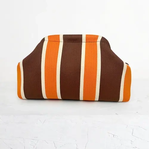 2026 Fall Winter Women's Retro Striped Knit Cloud Handbag, Large Capacity Makeup Bag, Foldable Design for Travel, Shopping, Gifts