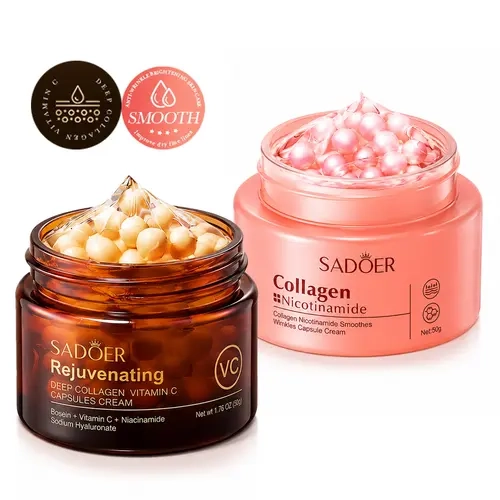 Korean Vitamin C Collagen Face Moisturizer - Daily-Apply Brighten + Firm Skin Revitalizing Cream, Hydrate Facial Skincare Regular Edition