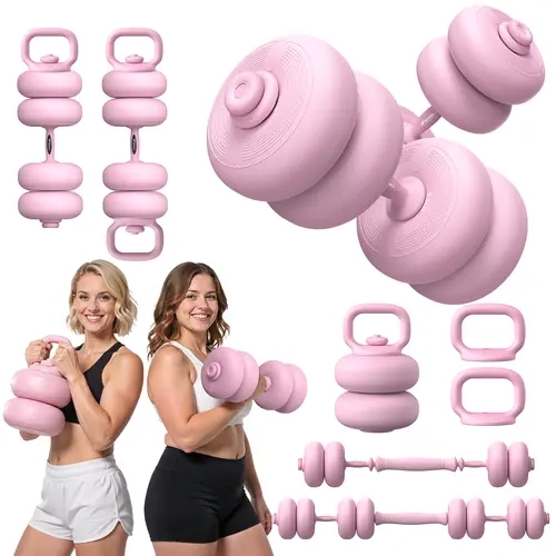 Merach 5-in-1 Dumbbell Set 4-45lbs Adjustable, Weight Dual Safety Locks and Skin-Safe Surface, Floor-Friendly Design for Home Gym Exercise Training BackToSchool