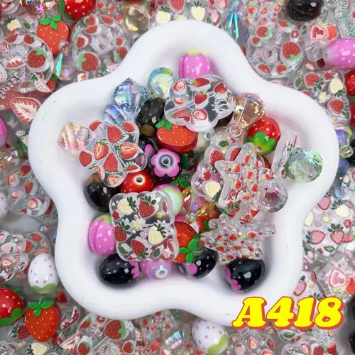 Rainbow-Daily New Arrivals |Acrylic Bead Mix for DIY Craft Beadable Pen Bracelets Phone Charms Necklaces Versatile Use