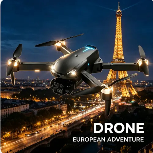 2026 M8 Pro Drone – 4K EIS Camera, GPS & 5G WiFi FPV, Brushless Motor, Optical Flow Hover, Smart Obstacle Avoidance, Auto Return, 360° Stunt Roll, Dual Batteries Included