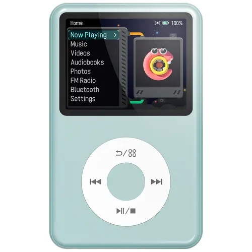 Innioasis Y1 Classic Y2K Bluetooth Digital MP3-MP4 Player - Compact Portable HiFi Audio-Video Player with Screen, Retro Click Wheel, Long Battery Life, USB, FM Radio, Headphone-Compatible Kids Travel Tech Gift (TikTok Shop Back To School)