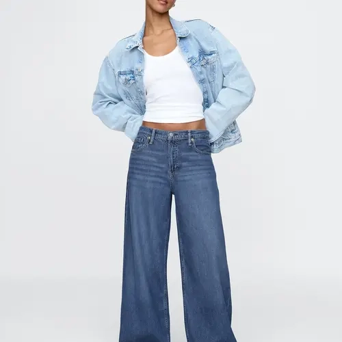 Gap Women's Mid Rise UltraSoft Baggy Jeans
