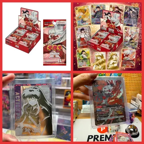 Bandai Union Arena Inuyasha TCG UA50BT Booster Pack Box - 2026 Official Collector’s Ed., Numbered Exclusive with Gold-Foil Stamped Signatures, 8 Japanese Voice Actors, Iconic Inuyasha Art, TCG Game, Japanese Non-Sports Cards Boxes and Packs, Rare Cards, P