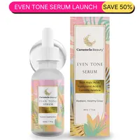 Caramela Beauty Even Tone Hydrating Serum - Dark Spot Brightener with Kojic, Hyaluronic, Centella Asiatica & Glycolic Acids for Hyperpigmentation, Redness, Skin Repair - 1 fl oz/30mL for Glow Up Journey