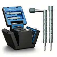 55 In 1 High Magnetic Precision Screwdriver Kit - Portable Hand Tools Set with 2-in-1 Handle, Magnetic Bit Holder, Pin Adjuster, Wrenches, Curved Pry Bar, Angled Scraper, Bits for Electronics, RC Cars, Everyday Home DIY Tasks