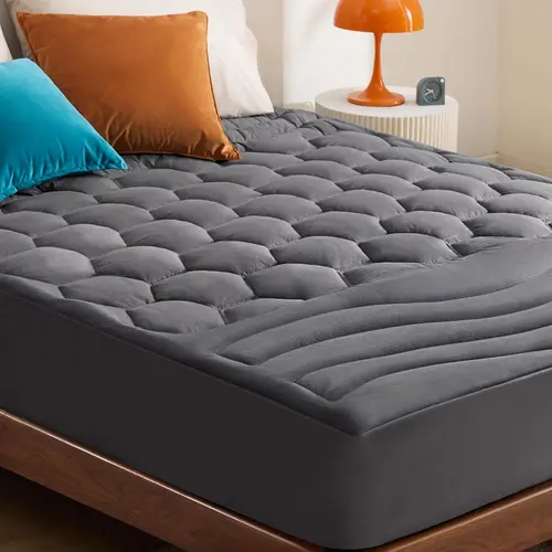 【Fall Deals For You 】Bedsure  Mattress Pad - Quilted Fitted Mattress Topper Protector with 8-21 Inches Deep Pocket, Noiseless Breathable Bed Cover Padded, Machine Washable