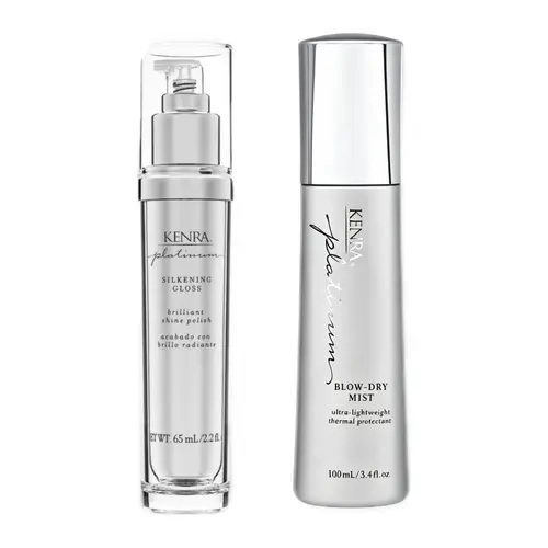 Kenra Platinum Blow-Dry Mist  & Kenra Platinum Silkening Gloss