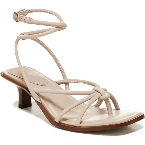 Coutgo Women's Comfy Strappy Faux Leather Gladiator Sandals - Kitten Heels, Elegant Open Toe, Crisscross Ankle Buckle, Breathable, Steady Rubber Grip - Dress, Wedding Footwear for Women, Comfy Strappy Sandals, Shoes For Women