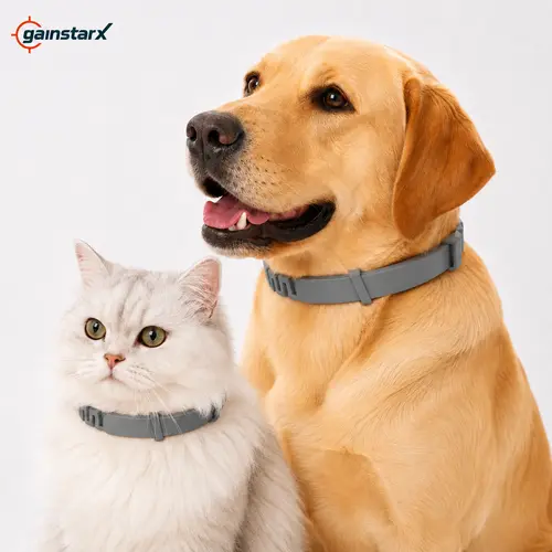 Gainstarx Non-Customized Adjustable Dog Collar - 1 Pc, Multi-Size, Lightweight, Natural Essential Oil Blend, Fresh Scent, Insect Repellent, Simple Look, Easy Fit, for Large Dogs Over 18 lbs, Everyday Wear, Home & Outdoor Use, Collars