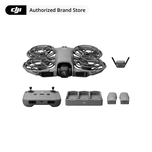 DJI Neo 2 Mini Follow Electronic Drone - 4K HD Camera Quadcopter, Gesture Control, Obstacle Avoidance, Portable Lightweight, Remote Control, Self-Flying Aerial Recording, Smart Selfie, Fly More Combo Pack & Accessories Option