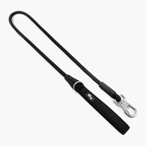 Dog Friendly Co. Durable Rope Leash - 47in/120cm Weatherproof Lead, Neoprene Padded Grip, Secure Lock Clip, Leash Included, Heavy-Duty D-Ring, Poop Bag Holder, Key Attachment, Bag Carry, All Seasons, Daily Walks, for Regular/Small to Large Dogs