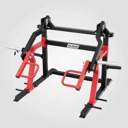 RITFIT Gorilla 2-in-1 Chest/Shoulder Power Press Home Gym Equipment - Heavy-Duty Steel Compact Machine with Stable Base, Multi-Grip Handles, Weight Horns, Band Pegs, Dual Dial Adjustability, Durable Stability, Heavy Resistance Options