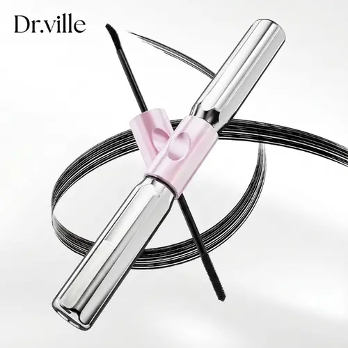 【Buy 1 Get 1 Free】Dr.ville Dual-Ended 2-in-1 Glycerin-Infused Mascara for Adults, Cosmetic Makeup Product, Lengthening, Volumizing, Defined Volume, Volume Lash, Waterproof, Smudge-Proof, Lightweight Long-Wear, Bombshell Makeup, Daily Brush-On Use