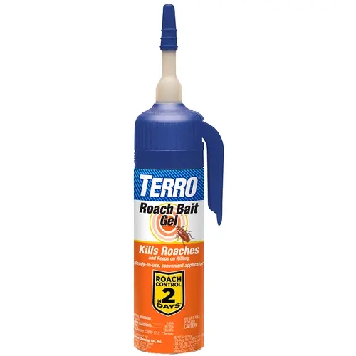 TERRO Ready-to-Use Indoor Cockroach Gel Bait Killer - 3 oz Home Pest Control Item for German, American, Oriental Roaches, Roach Problem Management, Insect Control, Roach Control, Controls Roach Problem