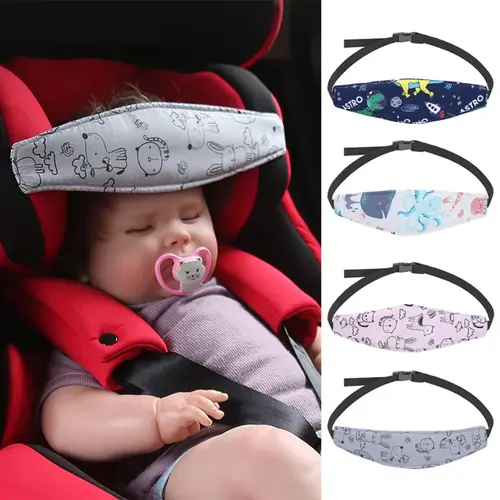 Adjustable Head-Fit Crepe Travel Neck Support Pillow - Soft Sleep Positioner, Car Seat Accessory, Sports & Outdoor Companion Gift