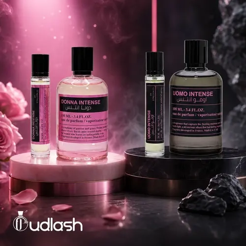 Emper Perfumes Bundle | Stallion 53 | Uomo Intense + Donna Intense | Womens Fragrance | 100ML x2 + 20ML x2 |  Violet- Cardamom, and Amber