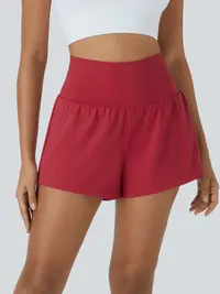 【Creator’s Pick】Halara SoftlyZero Airy Super High Waisted 2-in-1 InstantCool Yoga Shorts with Pockets 3"/5"/7“