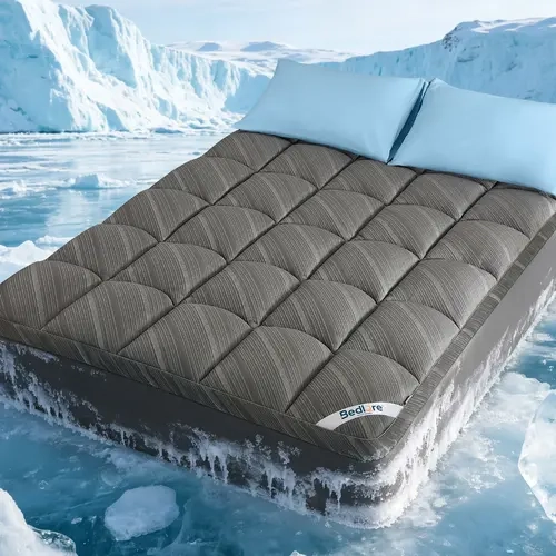 【BEDLORE】Cooling Mattress Topper for Hot Sleepers, Soft Fluffy Pillow Top Mattress Pad, Breathable Noiseless for Back Pain Relief, Washable, Deep Pocket Fits 6"-18",HomeEssentials