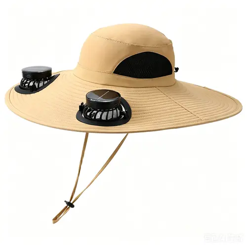 2026 New Solar Fan Outdoor Fishing Hat-Solar Sun Protection Sun Hat with Fan Solar Fan Hat Dual Power Supply Fan Outdoor Fan,summerwins