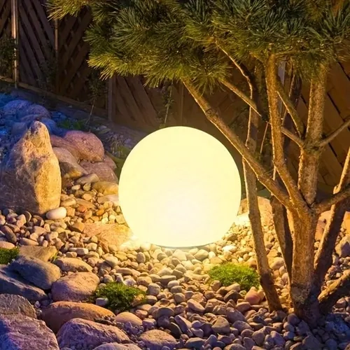 Hoodink 8-in Solar Globe Light Outdoor, Waterproof Solar Ball Light for Outside w/Remote, 16 RGB Color Changing Glowing Orb Lamp Landscape Lighting Mood Lamp w/Ground Stake for Garden Patio Yard Pathway Decor mothersdaygiftideas summergarden