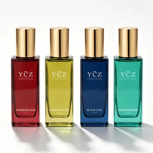 [YCZ] Luxury Multi-Scent Fragrance Set - 4×25 mL, Men's Cologne & Perfumes for Women, Vegan & Cruelty-Free, Long-Lasting, Gifts for Him & Adults, Date & Everyday Use