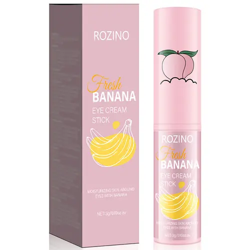 ROZINO Regular Edition Banana Eye Balm Stick - 3g Portable Eye Cream, Lightweight Stick Format, Harsh Additive-Free, Hydrates & Locks in Moisture, Easy Daily Use for Home & Travel