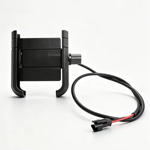 Universal Bike/Scooter Handlebar Phone Mount - Motorcycle Accessory with Adjustable Bracket, Shockproof Clip, Silicone Pads, Broad Adaptability, Quick Hand Installation, Fits Most Phones, Secure Hold for Riding Commute
